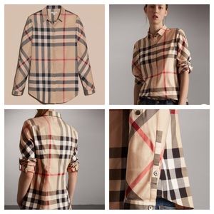 NWT: Authentic Stretch-Cotton Check Shirt